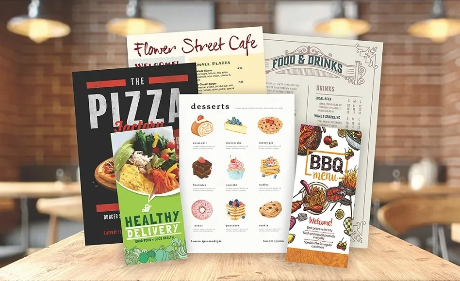 Menu Printing Denton
