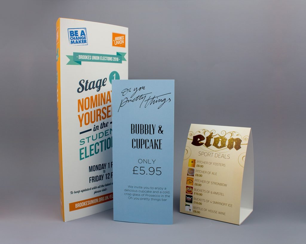 Table Tent Printing Denton